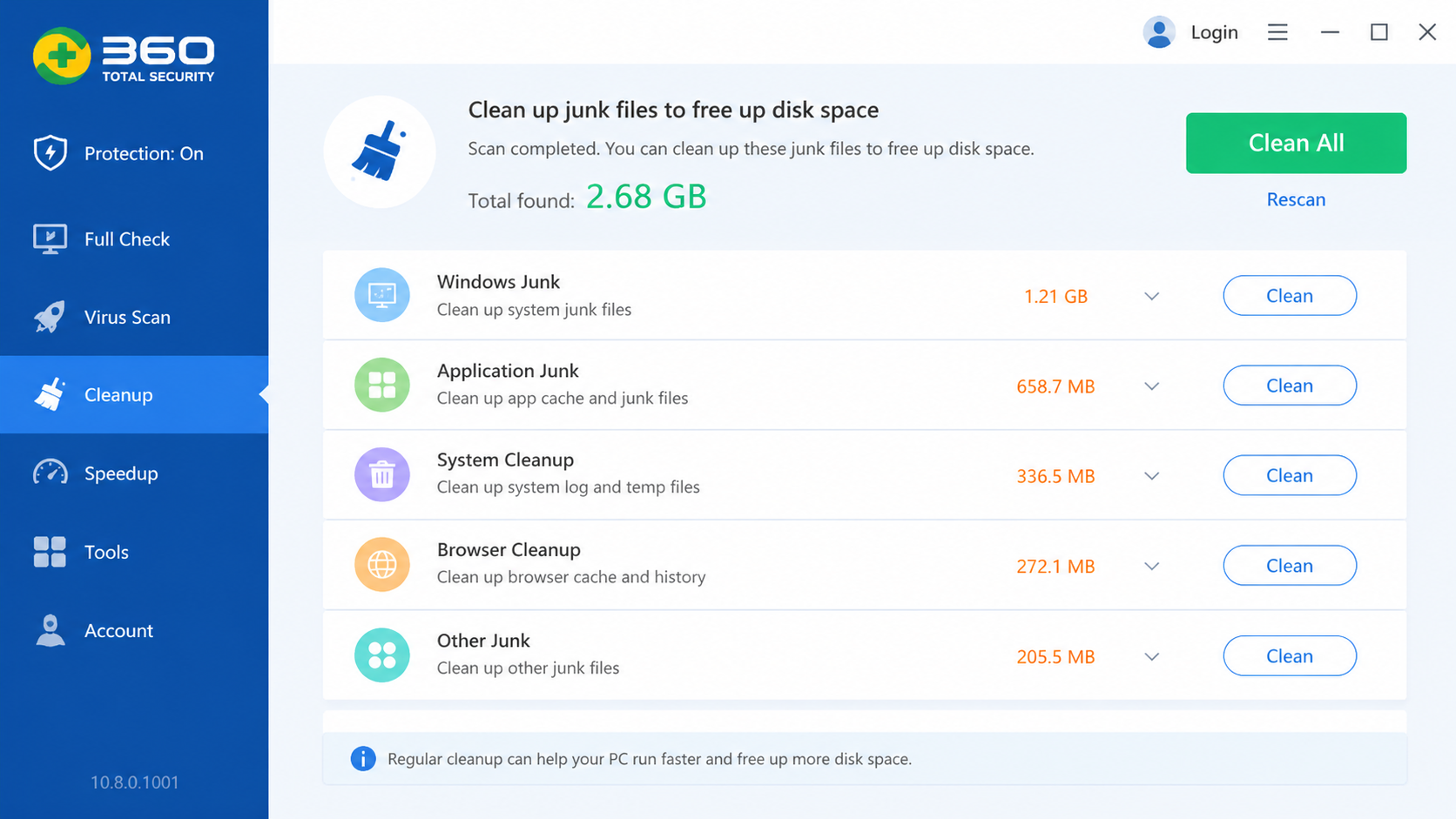 Comparison chart showing startup time and memory usage with 5 versus 20 startup programs on a Windows PC
