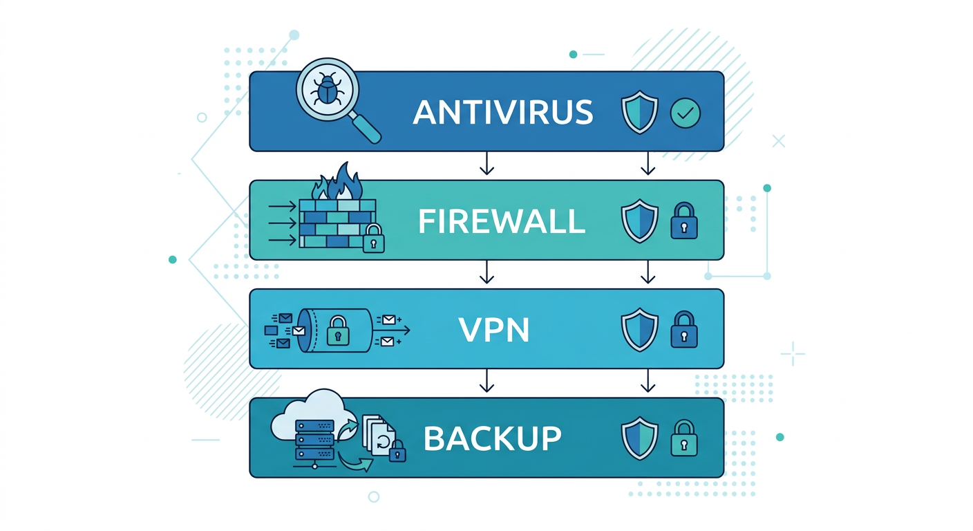 Balanced scale illustrating the security versus performance trade-off challenge in modern antivirus software for Windows PC protection
