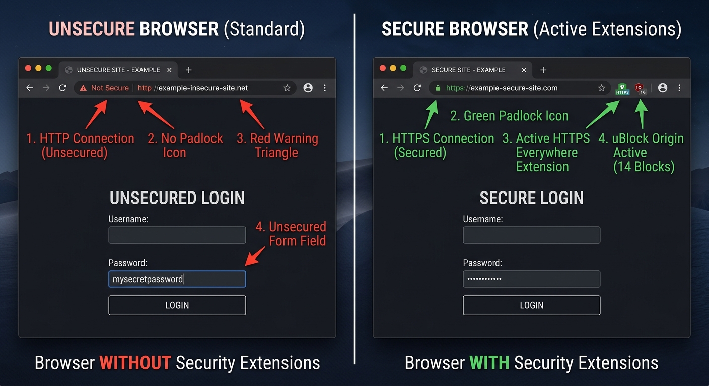 Diagram illustrating a session hijacking attack on a public Wi-Fi network showing how an attacker captures browser session cookies to gain unauthorized account access